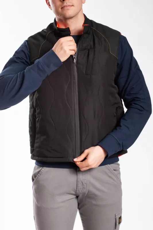 Gilet sans manches matelassé ecru femme | Bréal