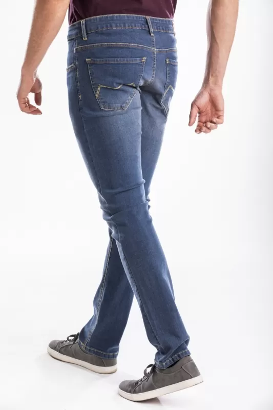 Jeans da uomo RL80 denim elasticizzato stone washed