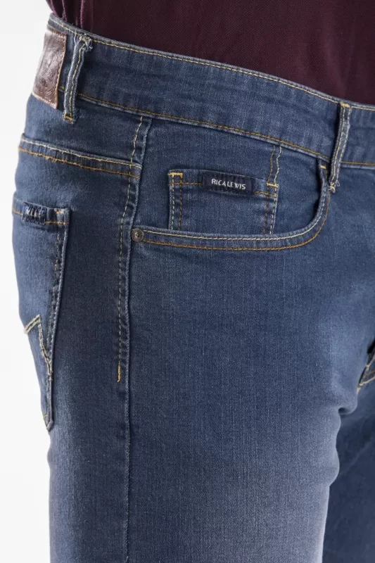 Jeans da uomo RL80 denim elasticizzato stone washed