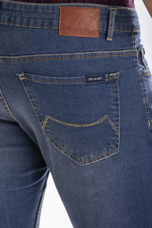 Jeans RL80 Fibreflex® brossé coupe droite ajustée