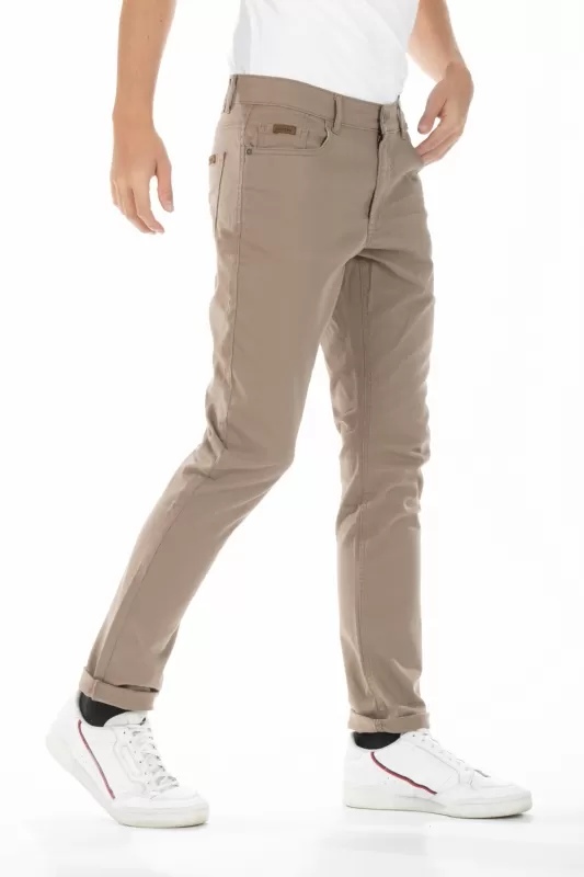 Jeans RL80vestibilità straight gabardina di colore beige