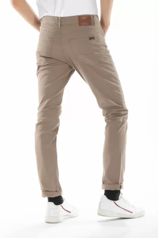 Jeans RL80vestibilità straight gabardina di colore beige