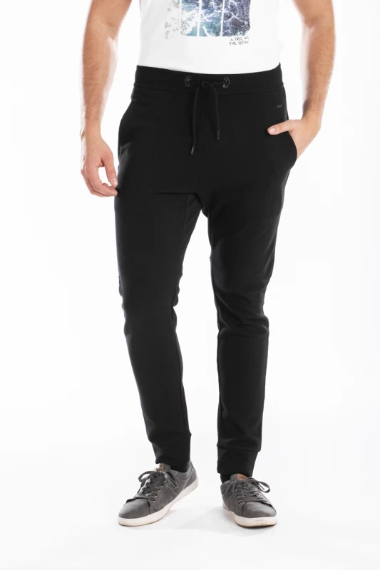 Pantalon style jogging en molleton KING NOIR
