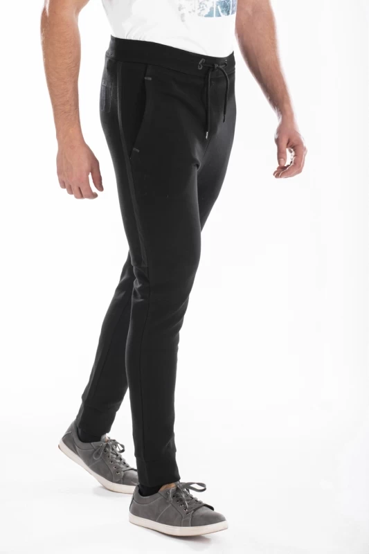 Pantalon style jogging en molleton KING NOIR