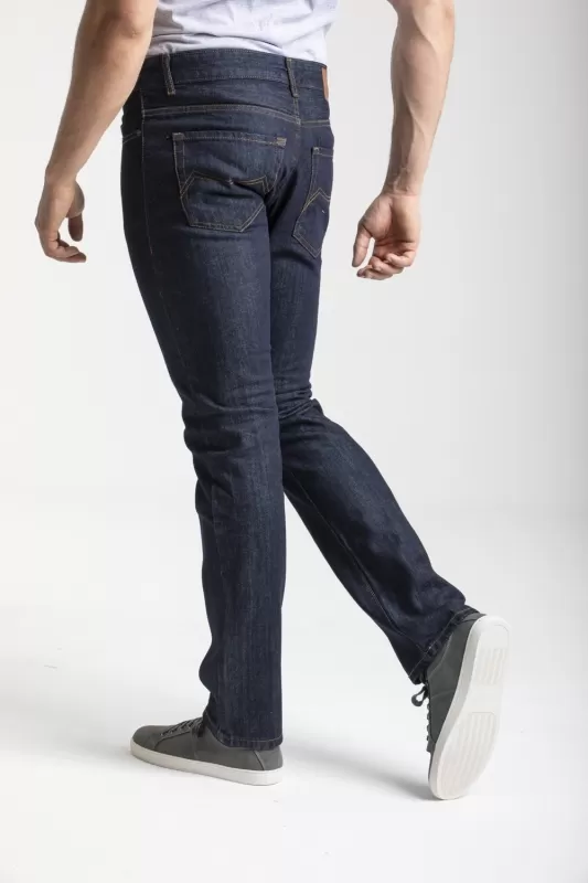 Jeans uomo RL70 vestibilità regular cotone denim lavato