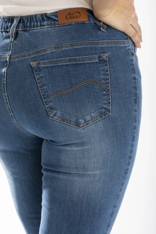 Jeans coupe droite bootcut stone brossé