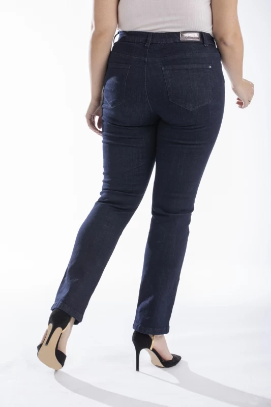 Jeans Vestibilità Regular a Vita Alta Elasticizzati