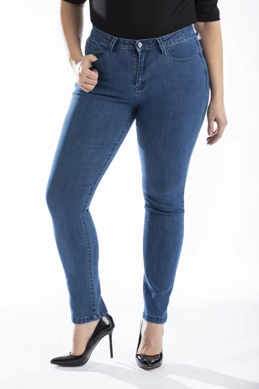 Jeans Vestibilità Slim a Vita Alta Elasticizzati