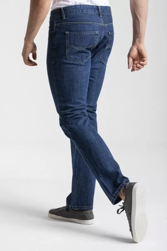 Jeans coupe droite RL70 confort coton stone washed