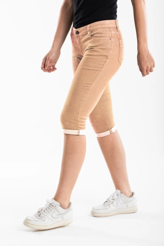 Pantacourt coupe slim POEMA ROSE