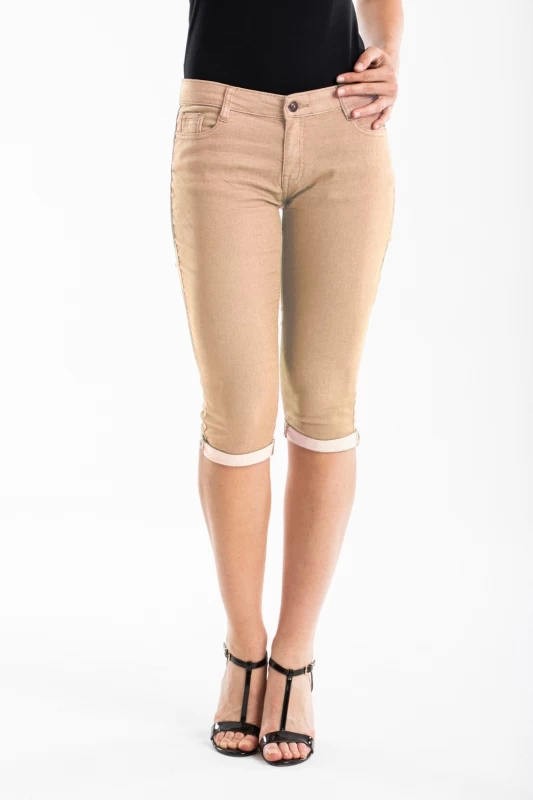 Pantacourt coupe slim POEMA ROSE