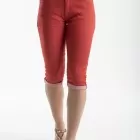 Pantacourt coupe slim POEMA ROUGE