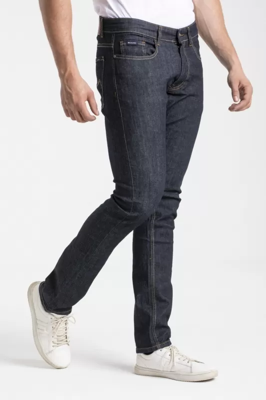 Jeans stretch Fibreflex® RL80 coupe droite ajustée brut