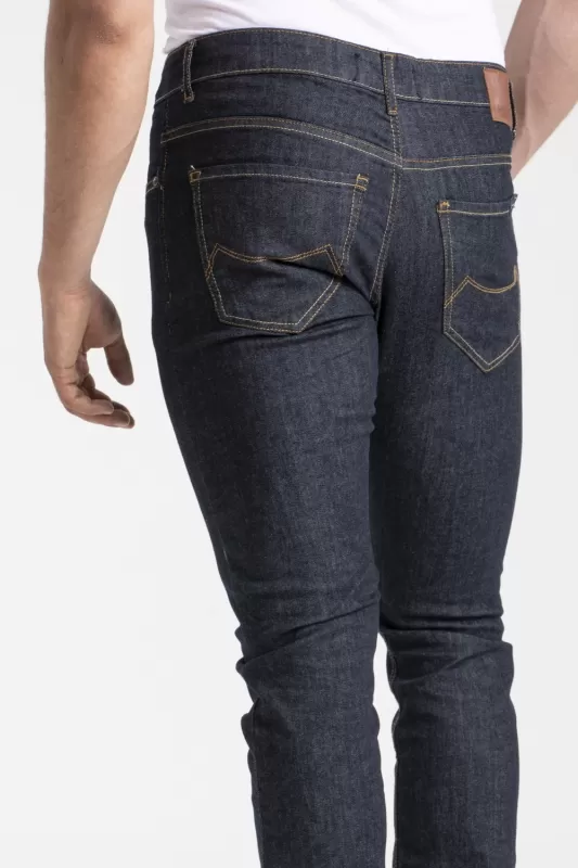 Jeans stretch Fibreflex® RL80 coupe droite ajustée brut