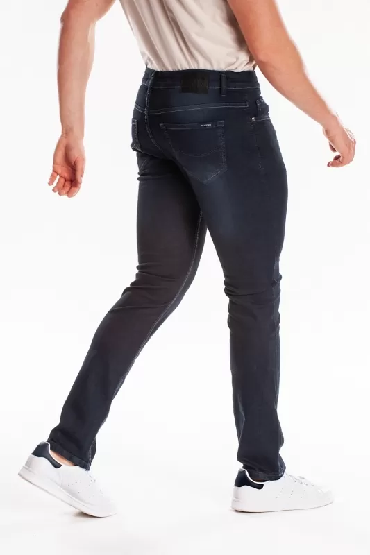 Jeans RL80 vestibilità straight denim elasticizzato tinta su tinta VITO