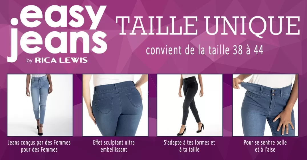 Easy Jeans by Rica Lewis, le jeans taille unique !