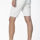 Bermuda in denim leggero bianco vestibilità morbida AMIR