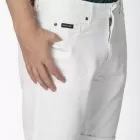Bermuda in denim leggero bianco vestibilità morbida AMIR