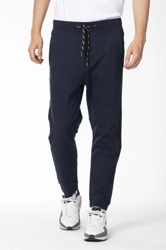 Pantalon de détente coton avec bande sur les côtés ASWIN