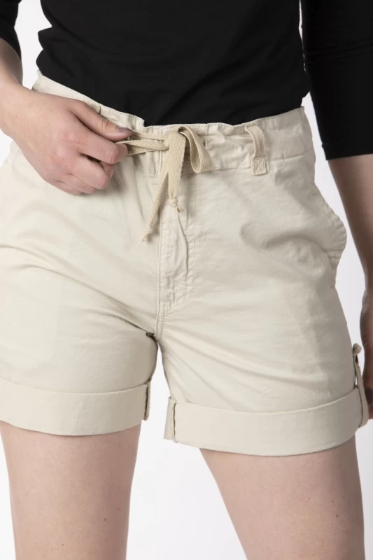 Bermuda à revers EDVIGE BEIGE