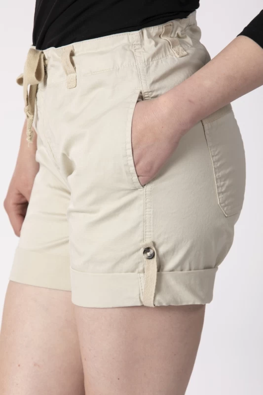 Bermuda à revers EDVIGE BEIGE