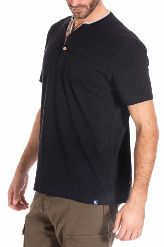 T shirt con collo alla coreana ASA