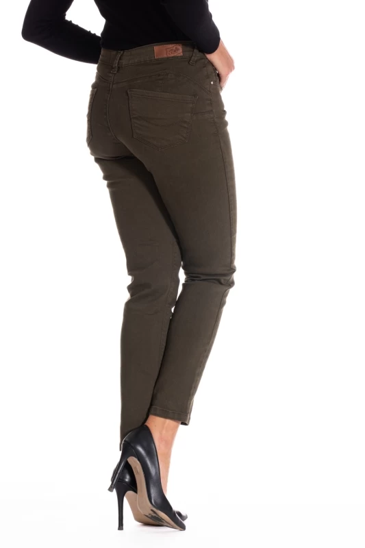 Pantalon slim push-up CAPIRAZ MARRON