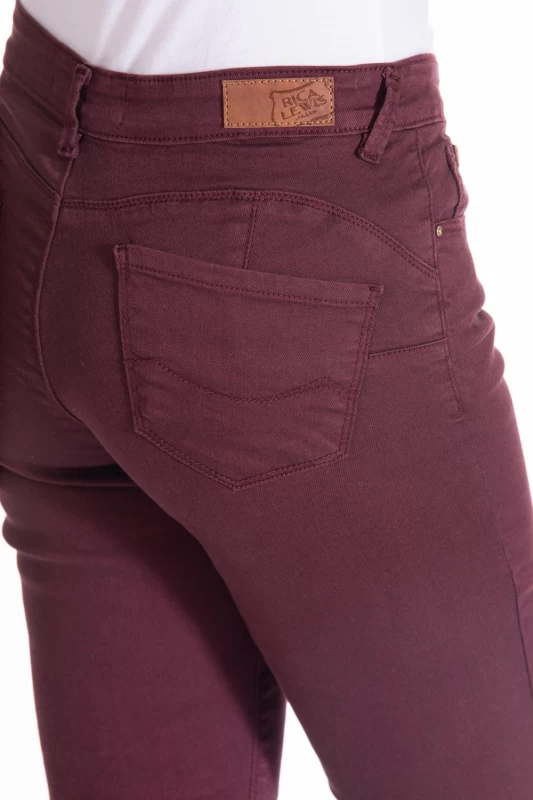 Pantalon slim push-up CAPIRAZ BORDEAUX