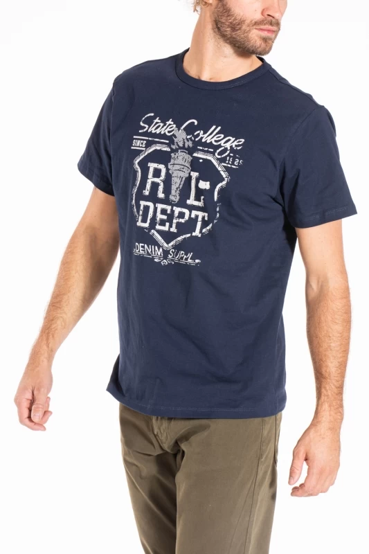 T-shirt stile college con stampa WALDO