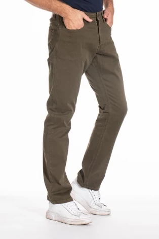 Rica Lewis Jeans Uomo RL60 – Vestibilità Dritta Relax, Vita Alta, Denim 100% Cotone, Stone Washed, Chiusura A Bottoni
