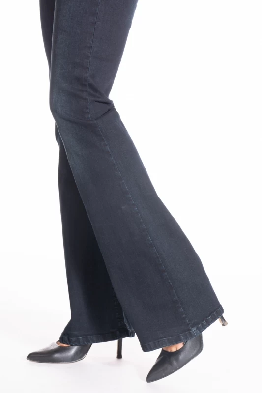 Jeans coupe bootcut denim stretch  blue black ZAIRA