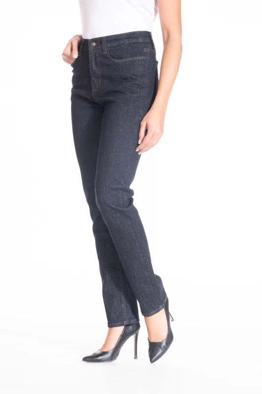 Jeans coupe droite taille haute ZELDA 