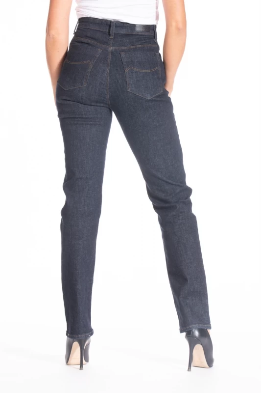 Jeans coupe droite denim stretch brut ZELDA