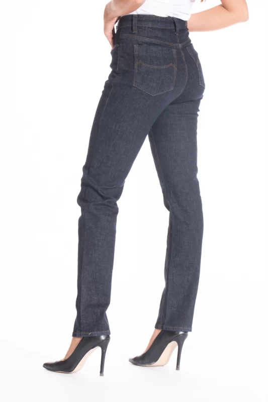 Jeans coupe droite denim stretch brut ZELDA