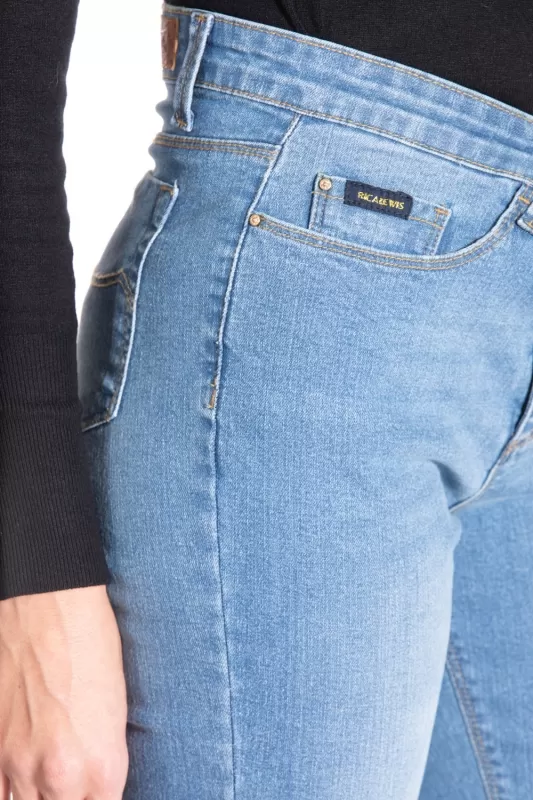 Jeans coupe droite denim stretch brossé ZOE