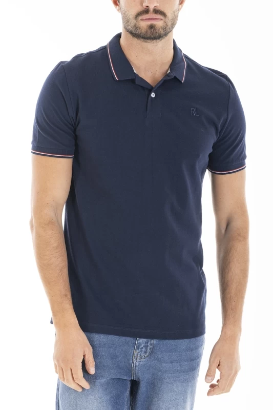 Polo in cotone piquet ASH BLU
