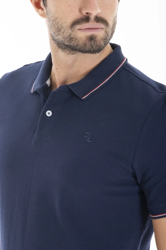 Polo in cotone piquet ASH BLU