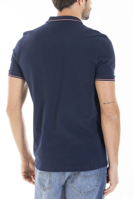 Polo in cotone piquet ASH BLU