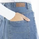 Short en jeans taille haute BARB 