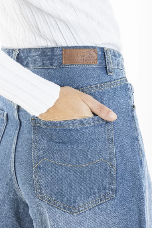 Short en jeans taille haute BARB 