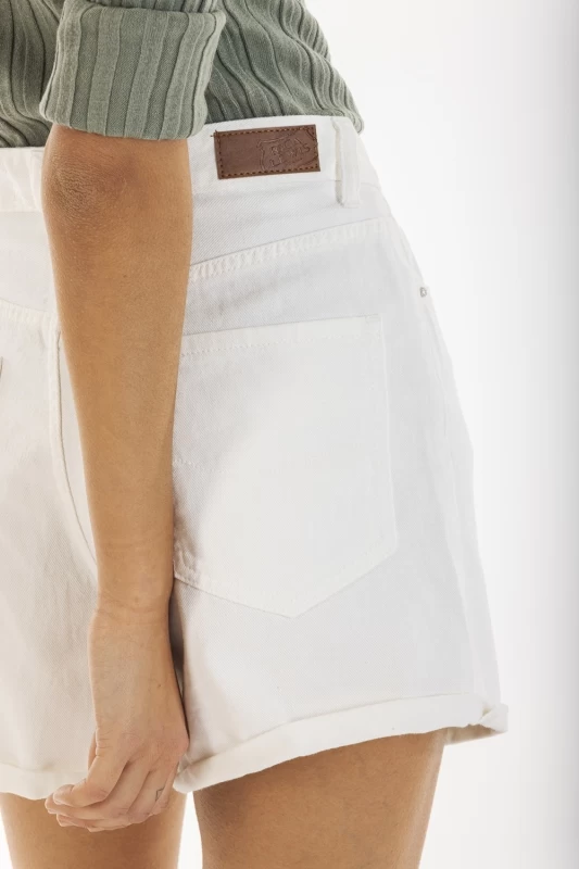 Short en jeans taille haute BREE 