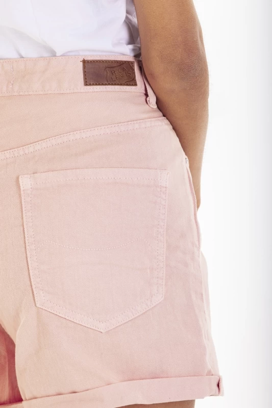 Short en jeans taille haute BREE ROSE