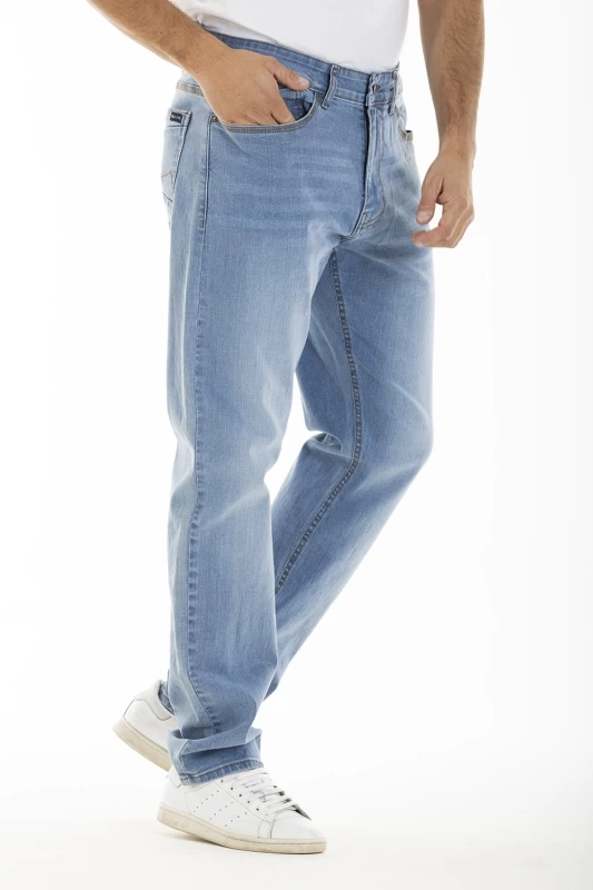 Jeans stretch RL70 Fibreflex® coupe droite tendance denim bleached CARLO