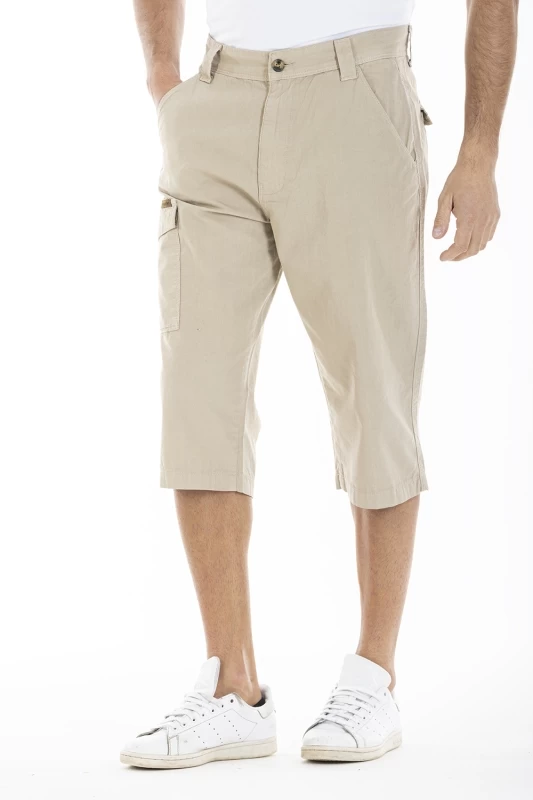 Pantacourt coupe carpenter CEDRIC BEIGE