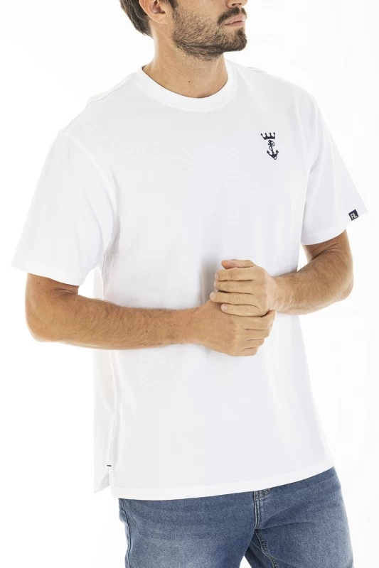 T-shirt over in piquet di cotone CHASE