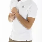 Embroidered polo shirt COEN WHITE