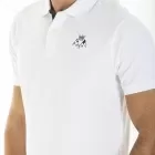 Embroidered polo shirt COEN WHITE