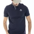Polo brodé COEN BLEU