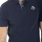 Polo brodé COEN BLEU