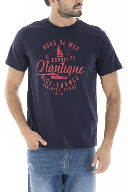 T-shirt in cotone con stampa CRI